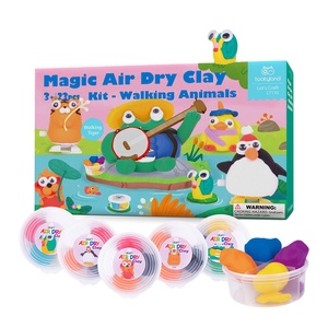 2024 Creative Magic Air Dry Clay DIY Crafts Kits Colorful Walking Animals Preschool Toys for Kids
