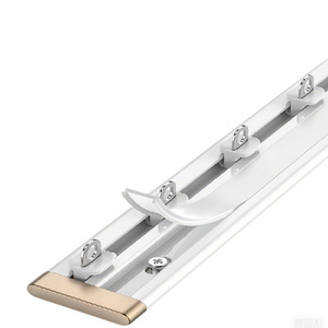 Hiện đại <span class=keywords><strong>90</strong></span> độ nối bền nhôm hợp kim thanh rèm đường ray thiết kế cửa sổ cho khách sạn vật liệu kim loại - Product Image 4