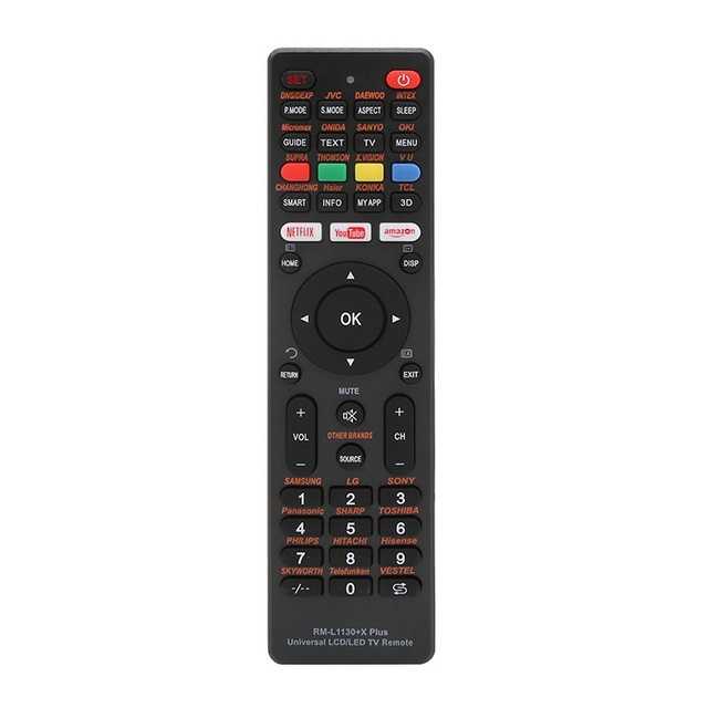 RM-L1130+X PLUS Universal TV Remote Control Work for All Brands Smart TV Samsung Sony LG Hisense and More With Shortcut Keys