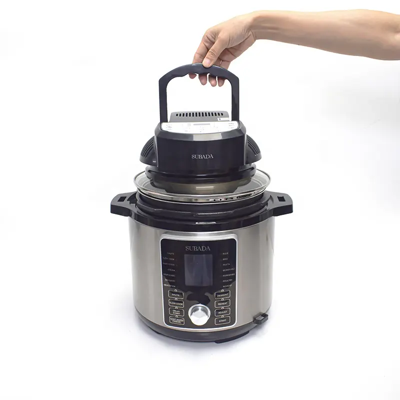 Instan 냄비 압력 밥솥에 대한 최신 6-in-1 에어 프라이어 뚜껑 모든 5/6/8 리터 요리 냄비에 적합 다기능