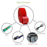 Vente en gros de attaches de jardin réutilisables à double face autocollantes, ajustables, en velcro, de couleur verte