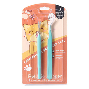 แหนบกำจัดเห็บหมัดสัตว์เลี้ยง สแตนเลส ปลายรูปตัววี ด้ามจับกันลื่น สำหรับสุนัขและแมว เครื่องมือกำจัดเห็บหมัด - Product Image 3