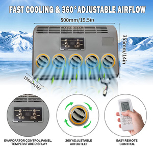 Aire Acondicionado de Estacionamiento de Bajo Voltaje 12V 24V con Apagado Automático para Maquinaria Agrícola, Aire Acondicionado 12V EAC001.12, EAC001.12 Dos Unidades - Product Image 5