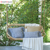Fauteuil suspendu Dreamhause, panier suspendu, chaise en rotin, hamac double d'intérieur, balançoire, fauteuil à bascule pour séjour domestique et gîte