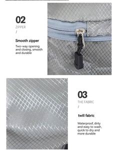 Luggage Storage 6 Pcs Organizer Bag for Carry on <b>Suitcases</b> <b>Foldable</b> Travel Cubes Set - Product Image 5