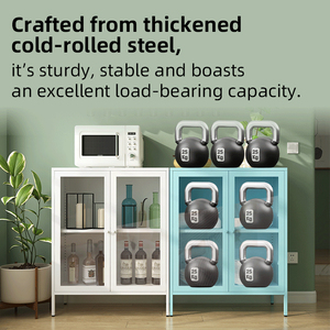 ארון מגנטי עשה זאת בעצמך לבר ביתי, ארון פלדה חוסך מקום עם דלת כפולה לאחסון, למשרד ולאזור הבר, עמיד וחזק. - Product Image 4