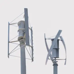 1kw 2kw 3kw 5kw 6kw 8kw 10kw Wind Generator Vertical Axis Wind Turbine With Solar System1200W