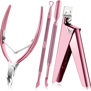 Hot Sale Personal Care Manicure <strong>Nail</strong> Cutter with Pusher <strong>Set</strong> <strong>Nail</strong> Nipper Scissor Finger Toe <strong>Nail</strong> <strong>Clippers</strong> Tools - Product Image 1