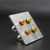 Connecteur audio Hi-Fi haut de gamme en cuivre, version courte, avec prise femelle et borne de connexion pour fiche banane 10A