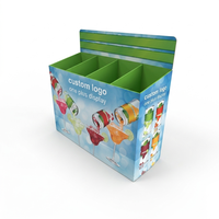 Présentoir en carton ondulé pliable et auto-vidant pour boissons, vin et bière