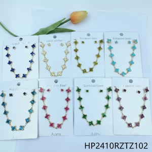 Il Set completo di gioielli di Design alla moda include collane di perline alla moda abbinate e Set di accessori di altri pezzi - Product Image 1