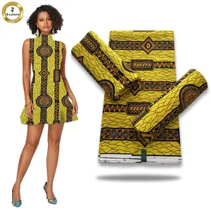 Фабричная поставка, африканская натуральная Высококачественная хлопчатобумажная ткань с восковым принтом Анкары