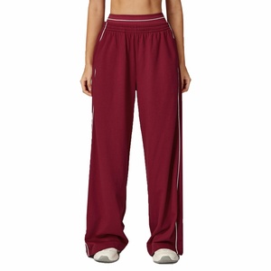 กางเกงสเวตแพนท์ผู้หญิงทรงหลวมคุณภาพสูง ดีไซน์เอวสูง ทรงแบ็กกี้ ลายพิมพ์กันยับ สไตล์ลำลอง สำหรับฤดูหนาว - Product Image 6