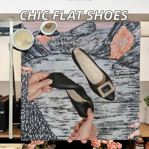 Zapatos de Mujer Cómodos de Alta Calidad, Elegantes con Punta en Pico, Planos, con Cierre Deslizante, Diseño Sólido para Primavera/Verano, Tallas Grandes 34-45 - Product Image 2