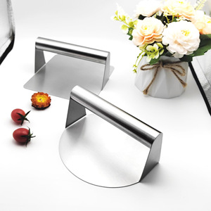 Stainless Steel Meat Press Hamburger Press Tool Round Square Plates For Grilling Cooking - Product Image 3