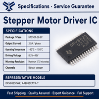DRV8825 Circuit intégré de pilote de moteur pas à pas bipolaire HTSSOP-28 2.5A 8.2V-45V Micro-pas 1/32 pour imprimante 3D et robotique Vente en gros En stock