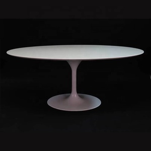 Ensemble <span class=keywords><strong>table</strong></span> et chaises <span class=keywords><strong>de</strong></span> salle à manger familiale <span class=keywords><strong>de</strong></span> luxe moderne en fer 120 * 60MDF <span class=keywords><strong>Table</strong></span> à manger ovale <span class=keywords><strong>table</strong></span> à manger en fer - Product Image 4