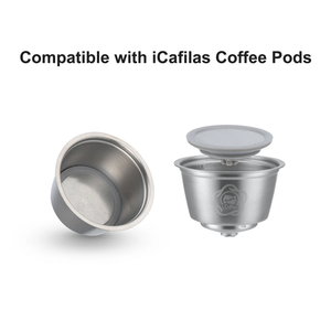 Capsules de café réutilisables en acier inoxydable ICafilas pour dosettes rechargeables, capsule de café réutilisable pour Nescafé <span class=keywords><strong>Dolce</strong></span> Pod - Product Image 3