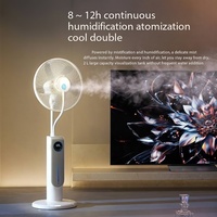 Climatiseur debout bouteille d'eau vaporisateur brouillard ventilateur blanc télécommande électrique pour usage domestique
