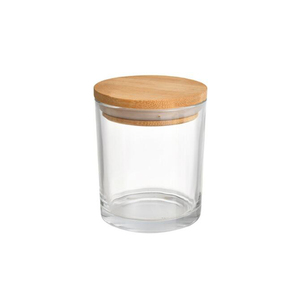 Prêt à expédier – Pot en verre ambré dépoli transparent de 300 ml pour bougie, support de bougie vide, pot en verre - Product Image 2