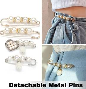 キラキラブローチ 安全ピン パールチャームブローチ 靴下・靴用ピン ゴールドジュエリーアクセサリー 靴飾り - Product Image 4
