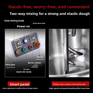 เครื่องนวดแป้งแบบตั้งโต๊ะ รุ่นใหม่ แบบสองความเร็ว สองระบบการทำงาน ผลิตภาพสูง เสียงเบา ใช้น้ำเป็นสารผสม ขนาดใหญ่ ยี่ห้อ Tomis - Product Image 3