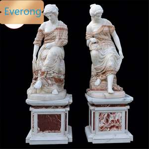 Statue en marbre bon marché prix jardin grande figure pierre occidentale moderne taille personnalisée <span class=keywords><strong>EV</strong></span> pierre intérieure et extérieure <span class=keywords><strong>5</strong></span> ans de grade - Product Image 2