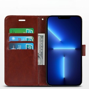 เคสโทรศัพท์หนังหรูหราพร้อมขาตั้ง สำหรับ <span class=keywords><strong>iPhone</strong></span> 17 16 15 14 Pro Max ช่องใส่บัตร ป้องกันอย่างดี - Product Image 1