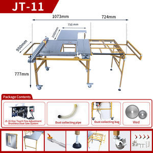 <span class=keywords><strong>JT</strong></span>-6B <span class=keywords><strong>JT</strong></span>-<span class=keywords><strong>7B</strong></span> <span class=keywords><strong>JT</strong></span>-9B <span class=keywords><strong>JT</strong></span>-11B multifonction Machine de travail du bois coupe bois scie à table bois Machine pour le travail du bois - Product Image 5