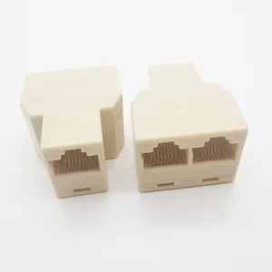 8P8C RJ45 Koppeling Netwerk Adapter Connector Cat 5 6 Ethernet Splitter