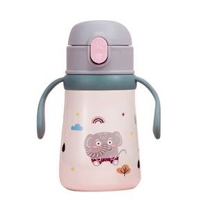 New 316 Stainless Steel Children Vacuum <b>Flask</b> With Handle Milk <b>Bottle</b> Baby Milk <b>Bottle</b> With Handle Kids Water <b>Bottle</b> - Product Image 2