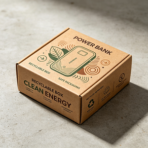 Expédition Flash en 72H, Boîte d'expédition en carton ondulé recyclé imprimée sur mesure pour batterie externe, Emballage écologique et sûr, Vente en gros - Product Image 1