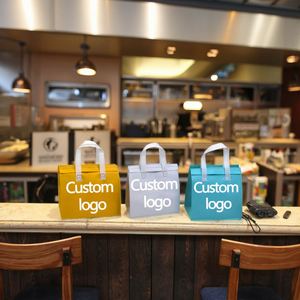 Recycle Large Capacity Portable Foldable Durable Thermal Insulated Food Delivery Takeaway Cooler Bags - Product Image 1