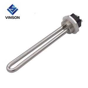 <span class=keywords><strong>Calentador</strong></span> <span class=keywords><strong>Solar</strong></span> 12V/24V 220V 300W, Elemento Calefactor de Tubo en Forma de U, Elemento Calefactor de Agua con Conexión NPT de 1 Pulgada - Product Image 3