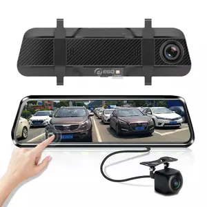 10 ''นิ้วรถกลับกล้อง Hd 1080P กระจกมองหลัง Dash Cam รถกระจกมองหลังกล้อง Dvr