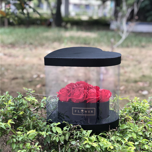 Phong Cách Mới Chất Lượng Cao Trái Tim Hoa Đóng Gói Hộp Quà Tặng Với <span class=keywords><strong>PVC</strong></span> - Product Image 1