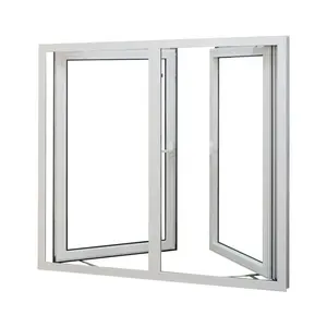 Aluminium rahmen doppel glasierte gehärtetem glas windows