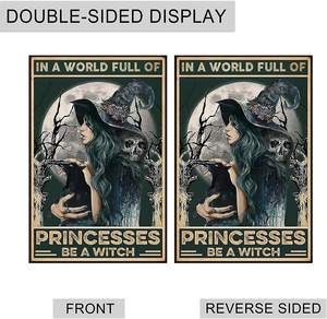 12x18 Inch Double Sided <strong>Hocus</strong> <strong>Pocus</strong> Inflatables Black Cat Burlap Garden Flags for Holiday Party - Product Image 3