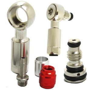 BRIVIGA 10 pièces/ENSEMBLE Vis banjo <span class=keywords><strong>Shimano</strong></span> en acier inoxydable argenté pour frein à <span class=keywords><strong>disque</strong></span> hydraulique <span class=keywords><strong>ZEE</strong></span>/M640/M8100/M7100 Accessoires de vélo - Product Image 2