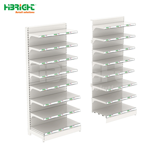 Customized Color Commercial <strong>Metal</strong> Single or Double Side Multi-Layer with Hooks Supermarket Heavy Duty Store <strong>Shelves</strong> - Product Image 2