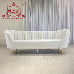 Luxury Furniture Comfortable Lounge Love Seat Velvet <b>Sofa</b> <b>Set</b> - Product Image 2