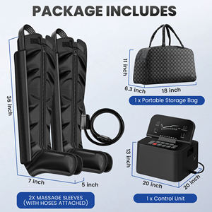 CE 8 Chambers mesin pemijat tubuh, sepatu bot pompa pemulihan olahraga dengan layar sentuh <span class=keywords><strong>LCD</strong></span> pemulihan kaki drainase limfatik - Product Image 5