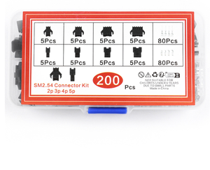 200 buah konektor Terminal tipe SM 2.54 dengan 2/3/4/5 pin, setiap Set dengan 5 laki-laki dan 5 perempuan berakhir, 200 buah Total. - Product Image 2