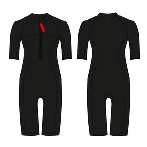 पुरुषों और महिलाओं के लिए कस्टम प्रिंट शॉर्ट आस्तीन और लेग सर्फिंग आर्टसूट के साथ यूनिसेक्स 2.5 मिमी नेप्लास्टिक आर्टसूट - Product Image 3