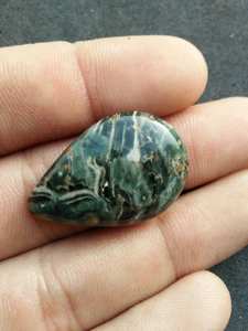 Lot de pierres précieuses en jaspe océanique 100 % naturel de qualité supérieure, taille poire, cabochons lâches, formes et tailles variées, pour la fabrication de bijoux - Product Image 4