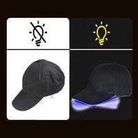 Casquette de camionneur en coton, impression personnalisée, chapeau lumineux Rave illuminé, casquette de Baseball LED clignotante