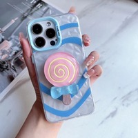Coque arrière de protection pour téléphone portable en TPU avec support, design populaire, pour iPhone 12 13 14 15 16 17 18 Pro Max