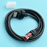 Kabel USB 24V ke Konektor Dupont 2.54mm Berpelindung untuk Printer Terminal POS