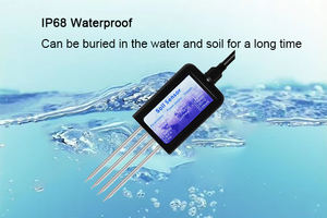 RS485 oouput เซ็นเซอร์คุณภาพดินอัจฉริยะ, เซ็นเซอร์วัดระดับความชื้นในดินมีหลายพารามิเตอร์ <span class=keywords><strong>EC</strong></span> ความเค็ม NPK ค่า <span class=keywords><strong>pH</strong></span> 8 in 1เมตรเซ็นเซอร์วิเคราะห์ - Product Image 6