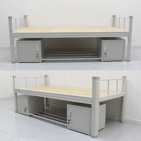 Lit simple en métal de haute qualité structure démontable meubles de chambre à coucher en acier moderne maison hôtel école pour étudiant adulte
